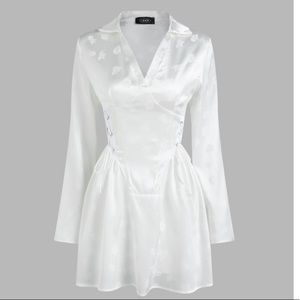 NWT White Satin Dress